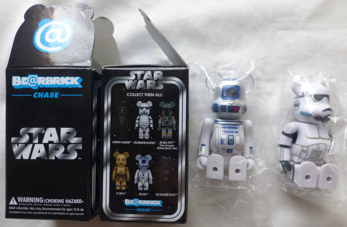 BE@RBRICK CHASE STAR WARS 2種 ストームトルーパー R2-D2 スターウォーズ メディコムトイ ベアブリック拍卖