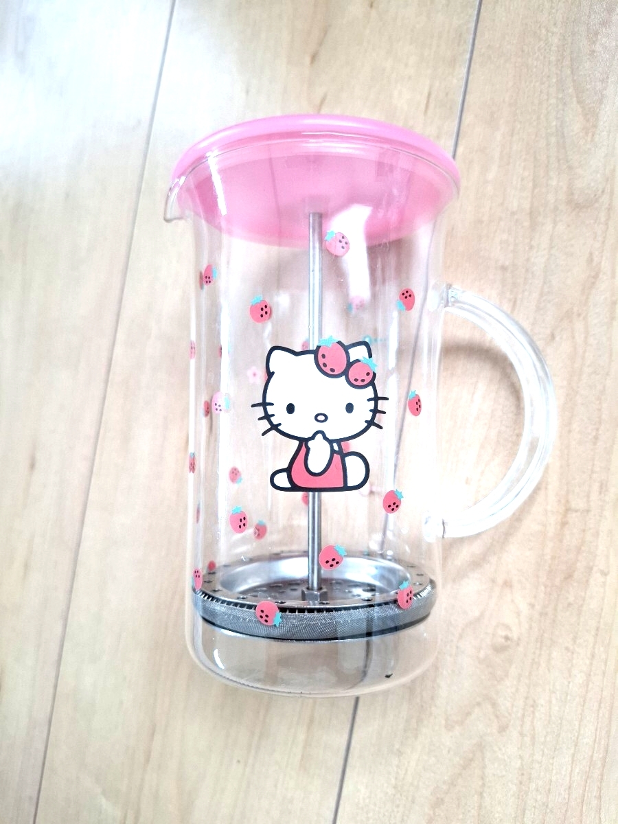かわいい☆ハローキティ キティちゃん コーヒーサーバー コーヒーブレス☆ティーブレス ティーポット ガラス アフタヌーンティー拍卖