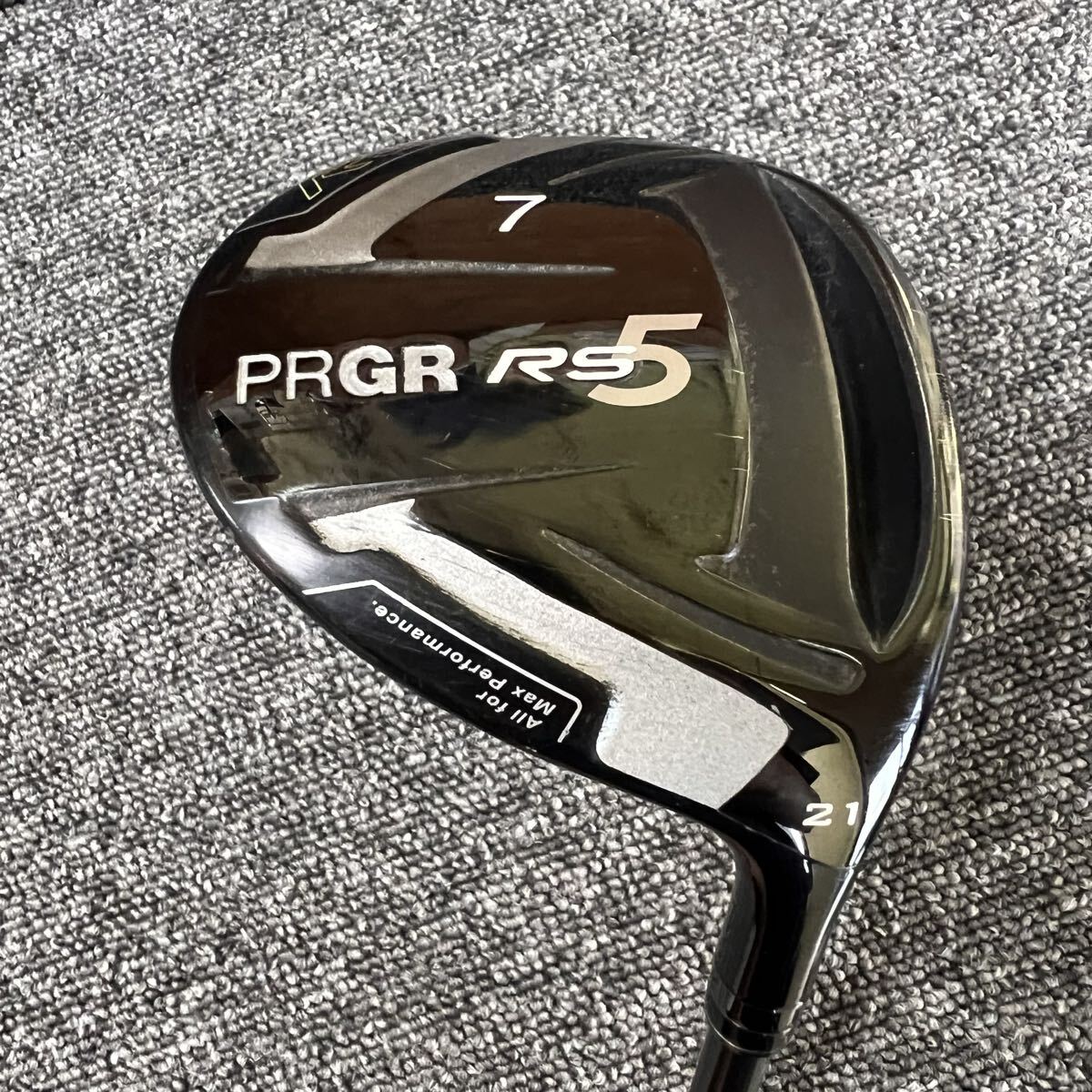 ★中古 PRGR プロギア RS5 7番ウッド(21°) PRGR ディアマナ【S】ヘッドカバー付拍卖
