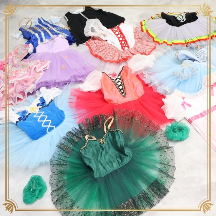 バレエ 衣装 チュチュ ロマンティックチュチュ キッズ 子供 まとめ売り セット コンクール 発表会 舞台 パーティ 部阿智衣装 ワンピース拍卖