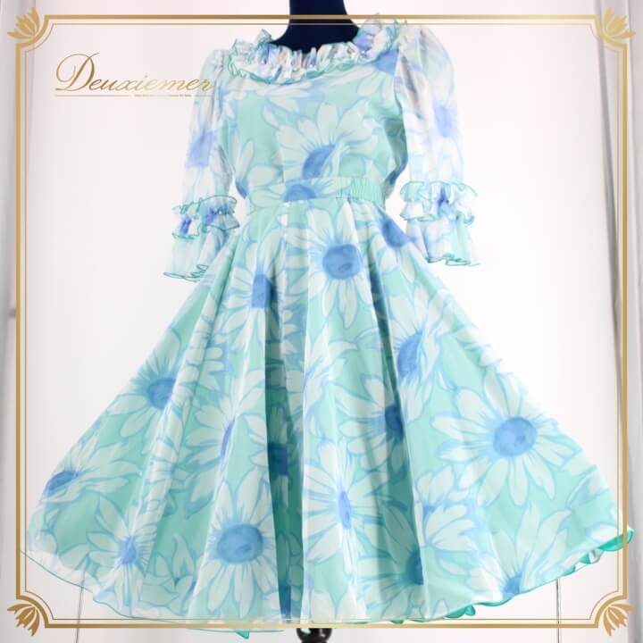 社交ダンス 衣装 スタンダード セットアップ ツーピース レッスンウェア レディース オールシーズン ブルー系 グリーン系 Bright Proceed拍卖