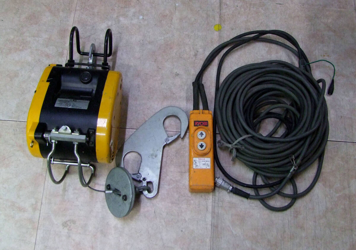☆★【即納可】〇 電動ウィンチ WI-61C 電動ホイスト 荷揚げ機 リモコン付拍卖