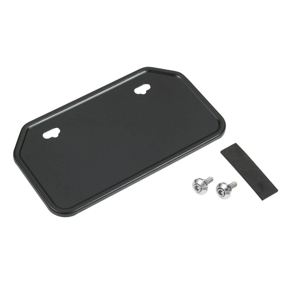 バイク ナンバープレートベース ナンバープレートホルダー 50cc~124cc 原付 山型 ブラック 黒 1セット バイクパーツセンター拍卖