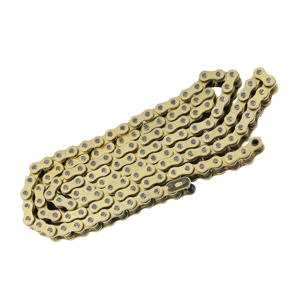 チェーン 525-120 リンク Oリング クリップ式 ゴールドチェーン バイクパーツセンター拍卖