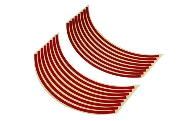 汎用 17インチ ホイール用 リムステッカー レッド リムライン 新品 バイクパーツセンター拍卖