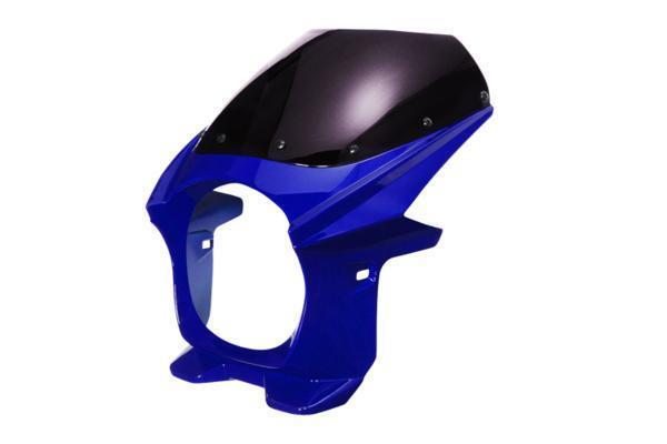 汎用 ビキニカウル φ180 青 ブルー 新品 フロントカウル 防風 バイクパーツセンター拍卖