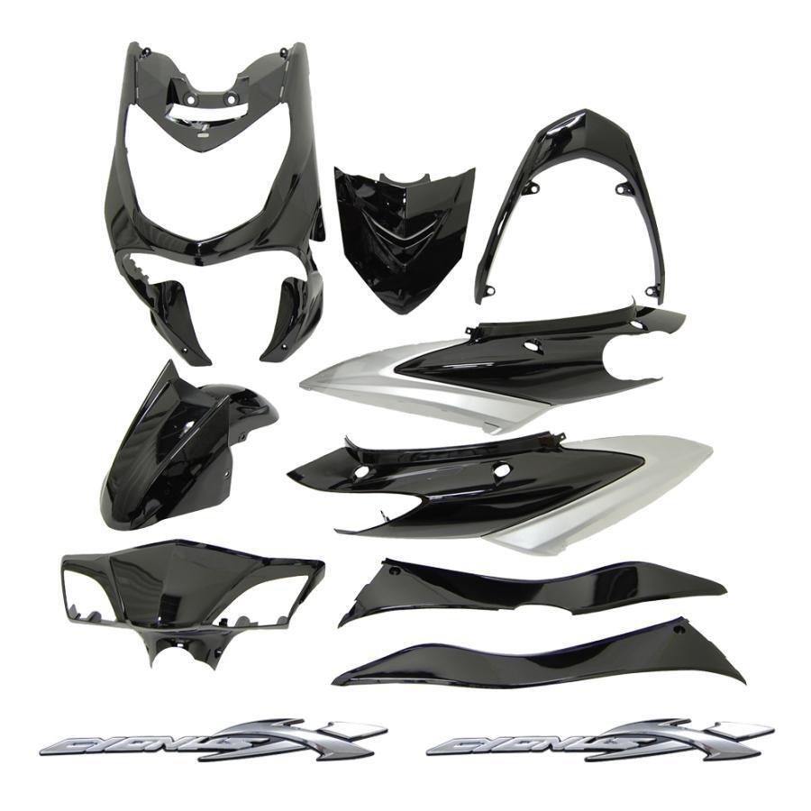 新品 シグナスX FI SE44J エンブレム付 外装9点セット 黒/銀拍卖