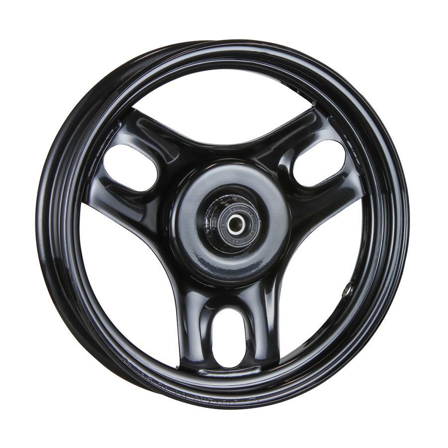 ホンダ トゥデイ 10インチ ドラムブレーキ用ホイール フロント 補修 ブラック バイクパーツセンター拍卖