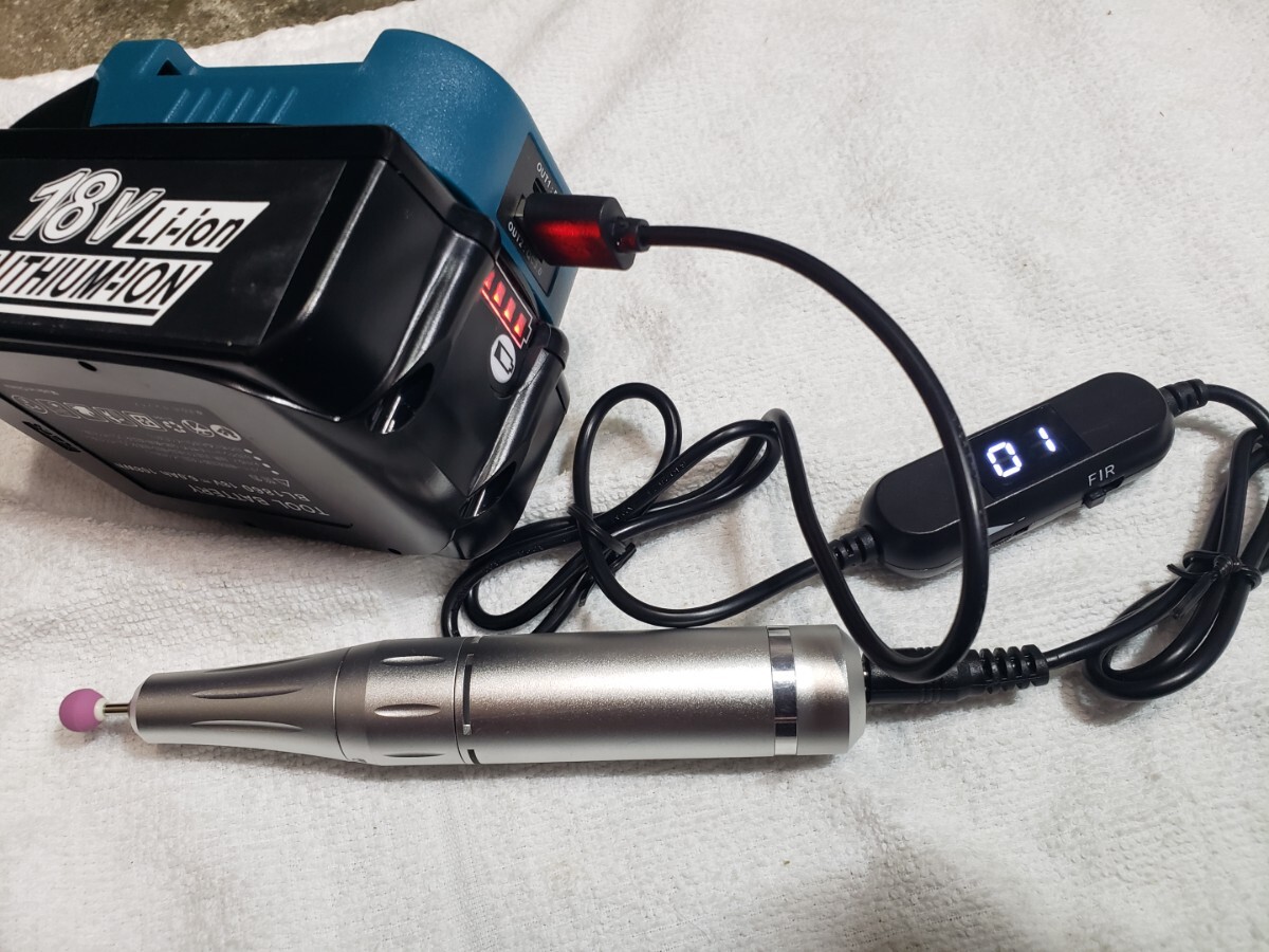 新品 速度調節可能 USB・マキタバッテリー使用可能 ミニルーター リューターセット(検) 研磨プラモデルミニ四ラジコン 電動工具ネイルDIY拍卖