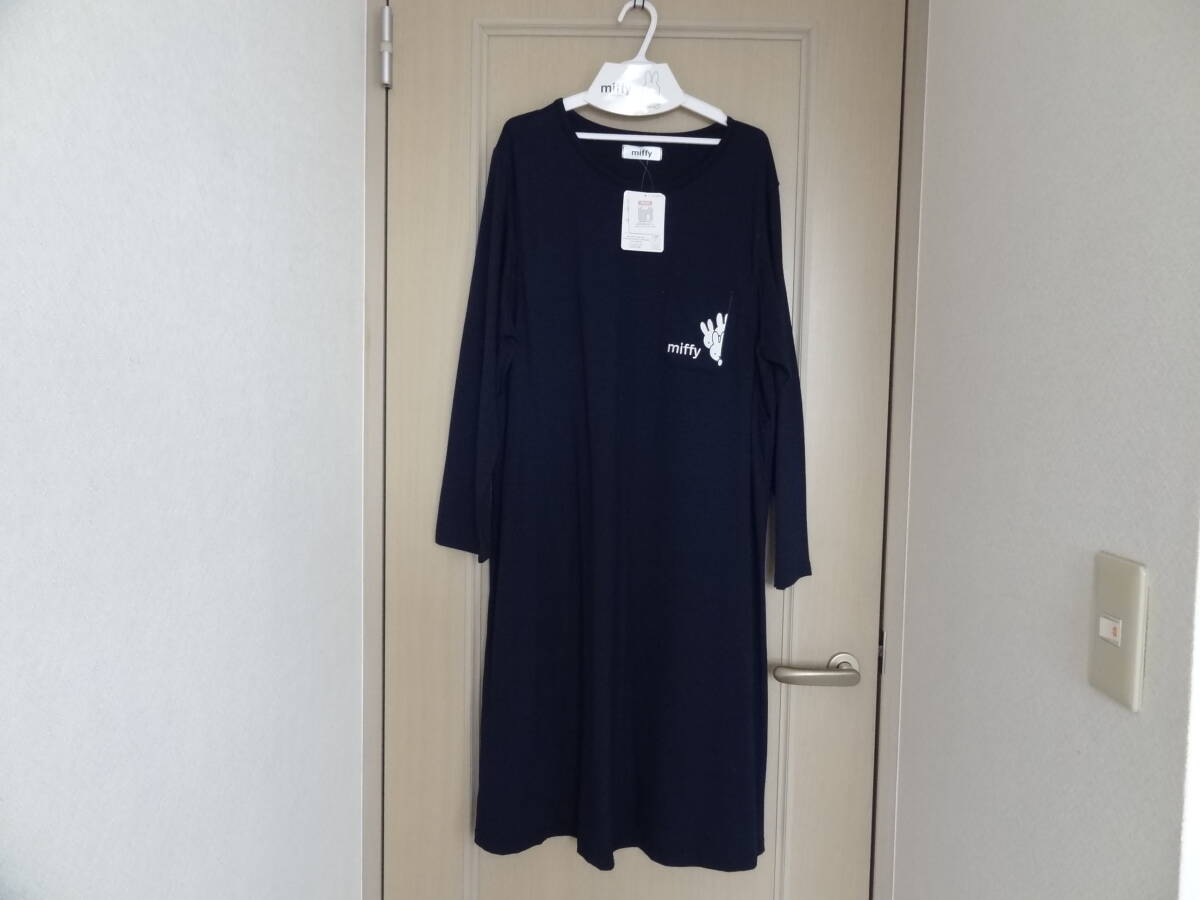 ミッフィー 授乳口付き カットソーワンピース L拍卖