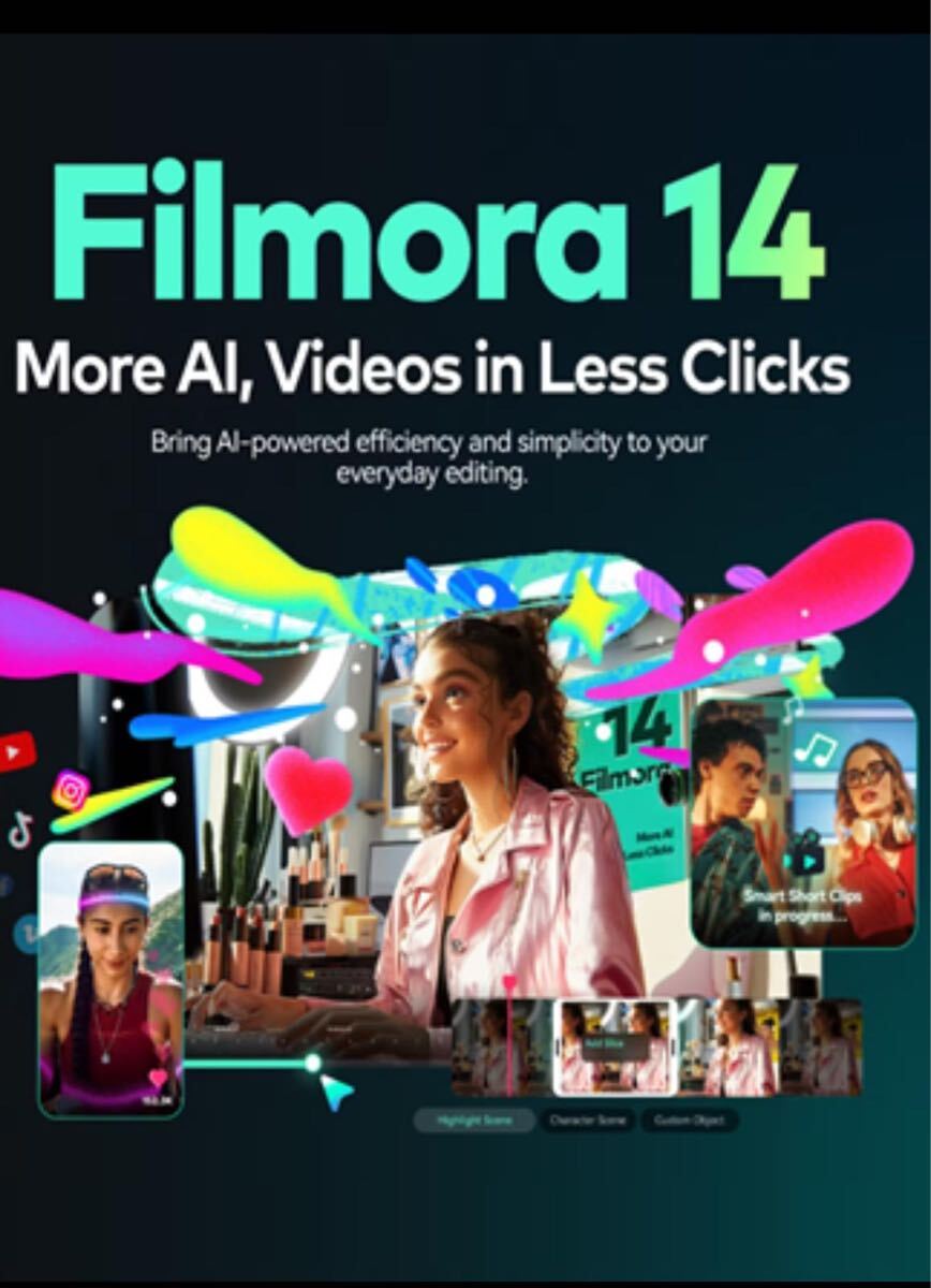Wondershare FILMORA 14 Vdeo Editor 1台 (1 device) /PC /永続ライセンス/ Standard Edition 拍卖