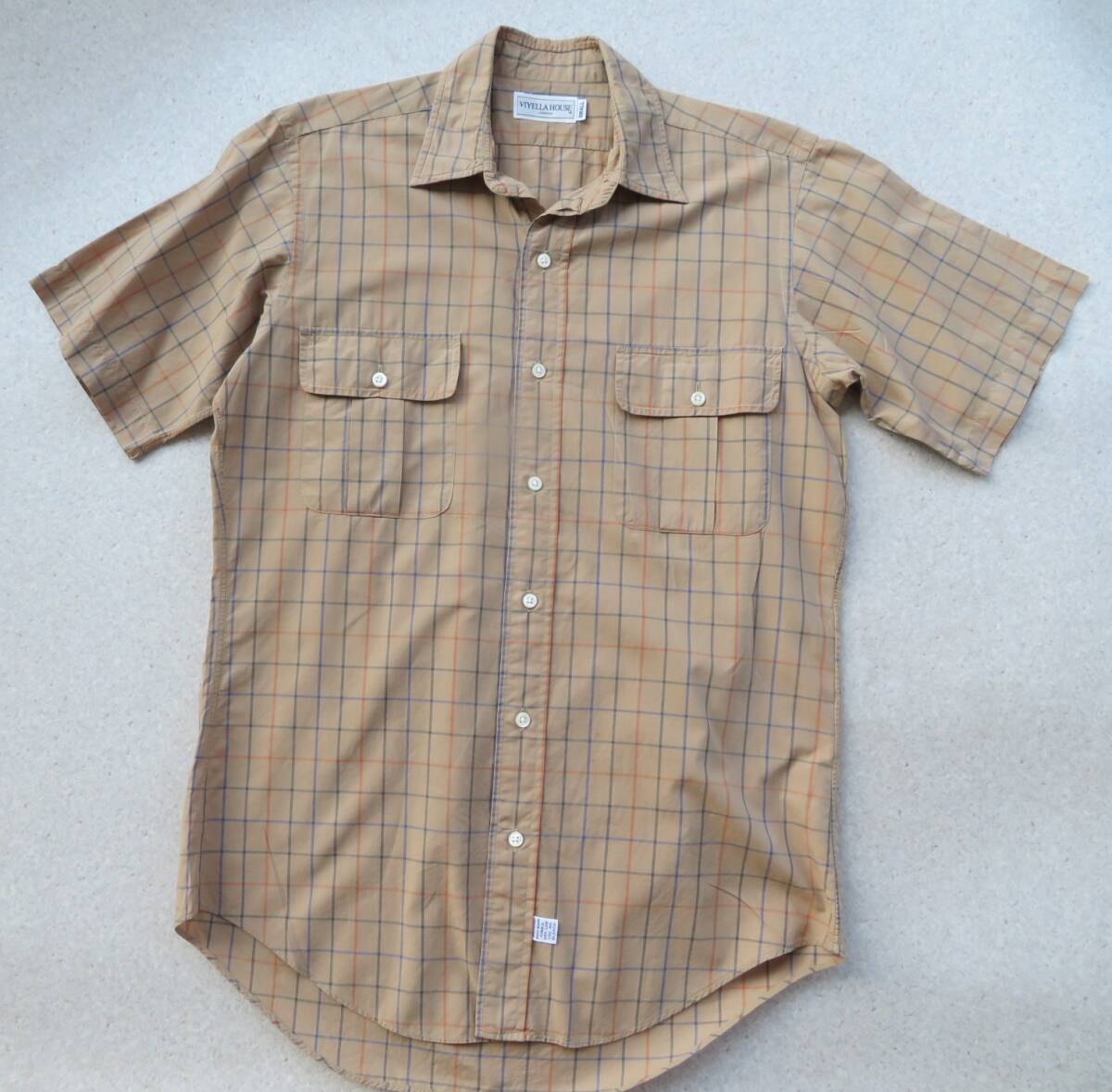 VIYELLA HOUSE「バイエラハウス」 チェック半袖シャツ S拍卖