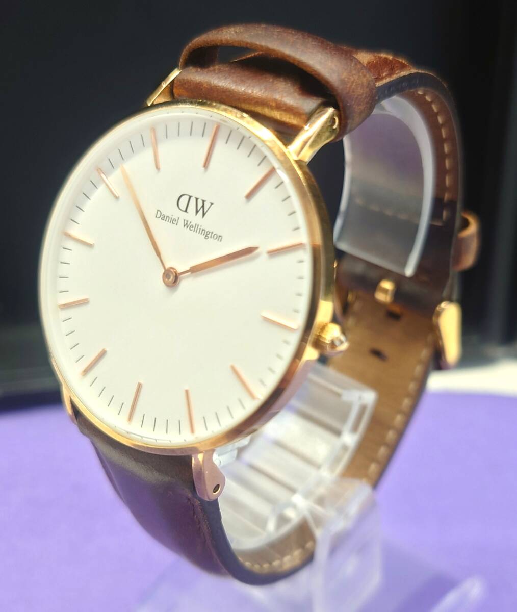 【25年9月電池交換済み】 Daniel Wellington ダニエル ウェリントン クラシック 36mm 腕時計 B36R10 レザー ブレス クォーツ拍卖