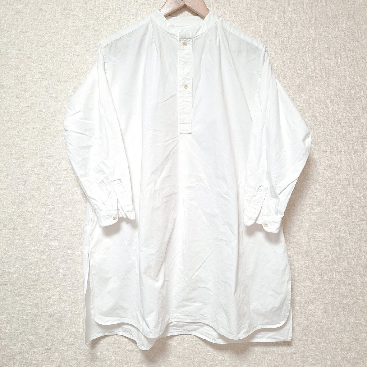 W36【YAECA×HOBONICHI LDK WARE】ヤエカ ホボニチ エルディケーウェア チュニック フリーサイズ 日本製 ホワイト レディース M /ee 拍卖