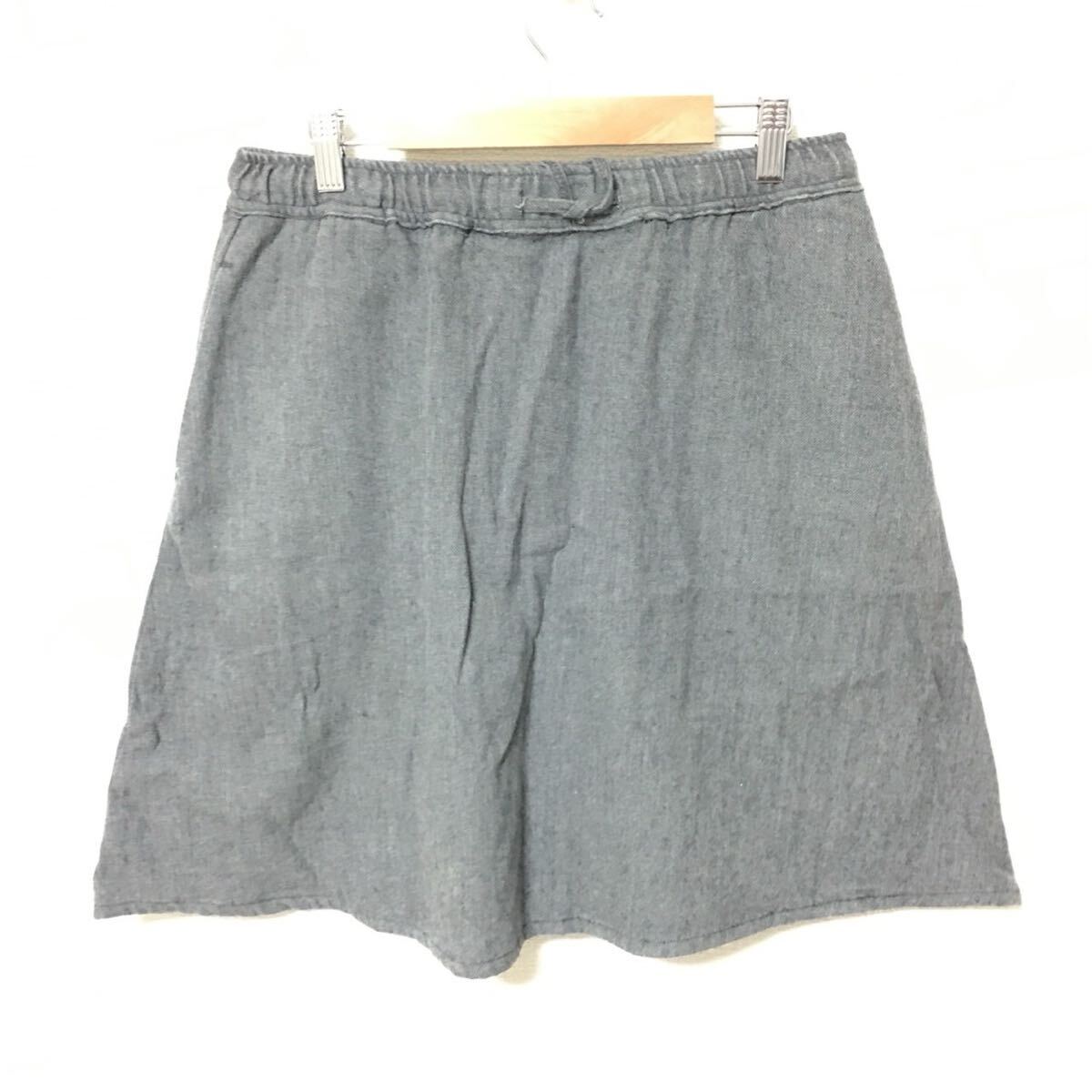 W230【orSlow】オアスロウ スカート ミニ ウエストゴム 日本製 ウール混紡 秋冬 カジュアル お出かけ グレー レディース サイズ2(M位)/fF拍卖