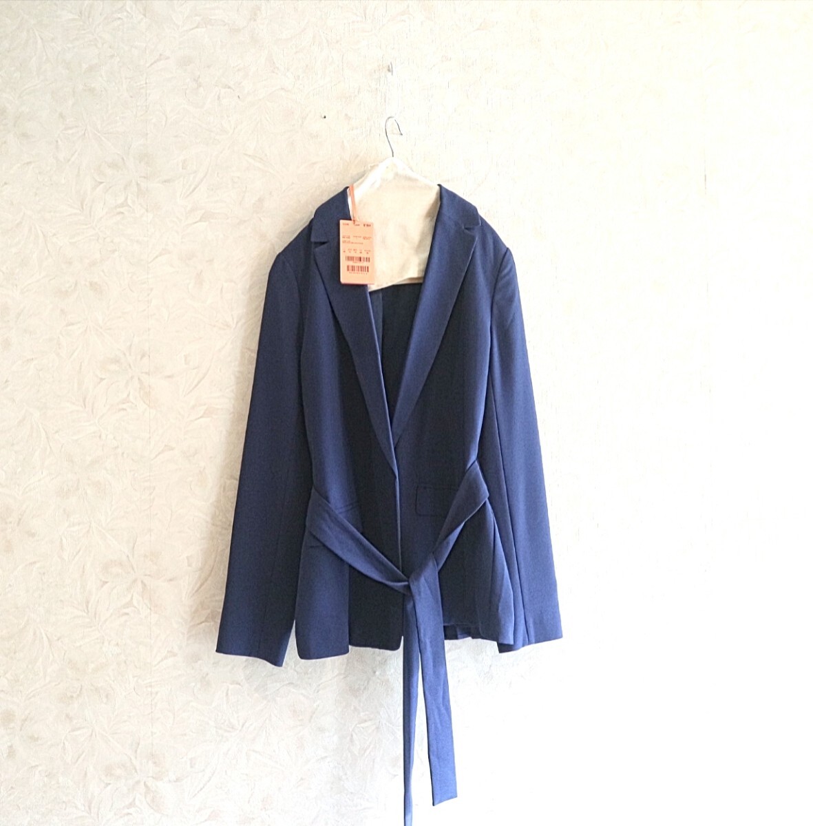 新品タグ付き★マックスマーラ Max&CO,★6.1万★秋の羽織り★綺麗色 バックプリーツ コート ジャケット size 46/LL相当★未使用拍卖