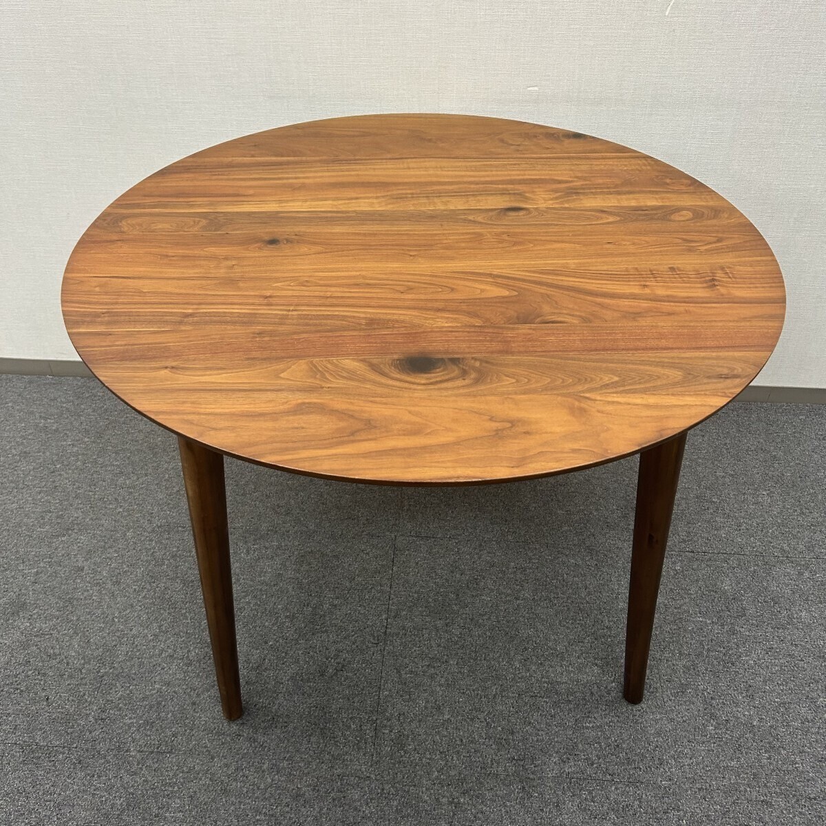 大塚家具 ダイニングテーブル 1050×1050×720mm インテリア 家具 机 天然木拍卖