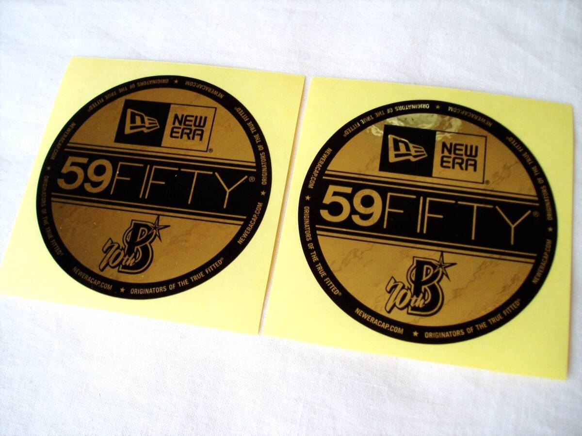 非売品☆2枚セット 横浜DeNAベイスターズ×ニューエラコラボ キャップ ステッカー シール◆NEW ERA 横浜スタジアム 大洋ホエールズ 拍卖