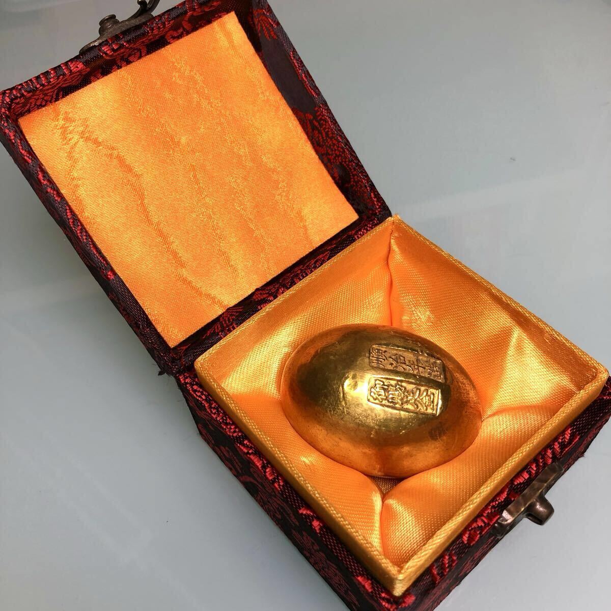 古銭 金卵 金錠 金塊 金庫 金貨大清国 順治年造 御賜足金 福金 開運金元寶 金錠インゴット金運UP!逸品 美品レア商売繁盛へ 御金匠作 拍卖