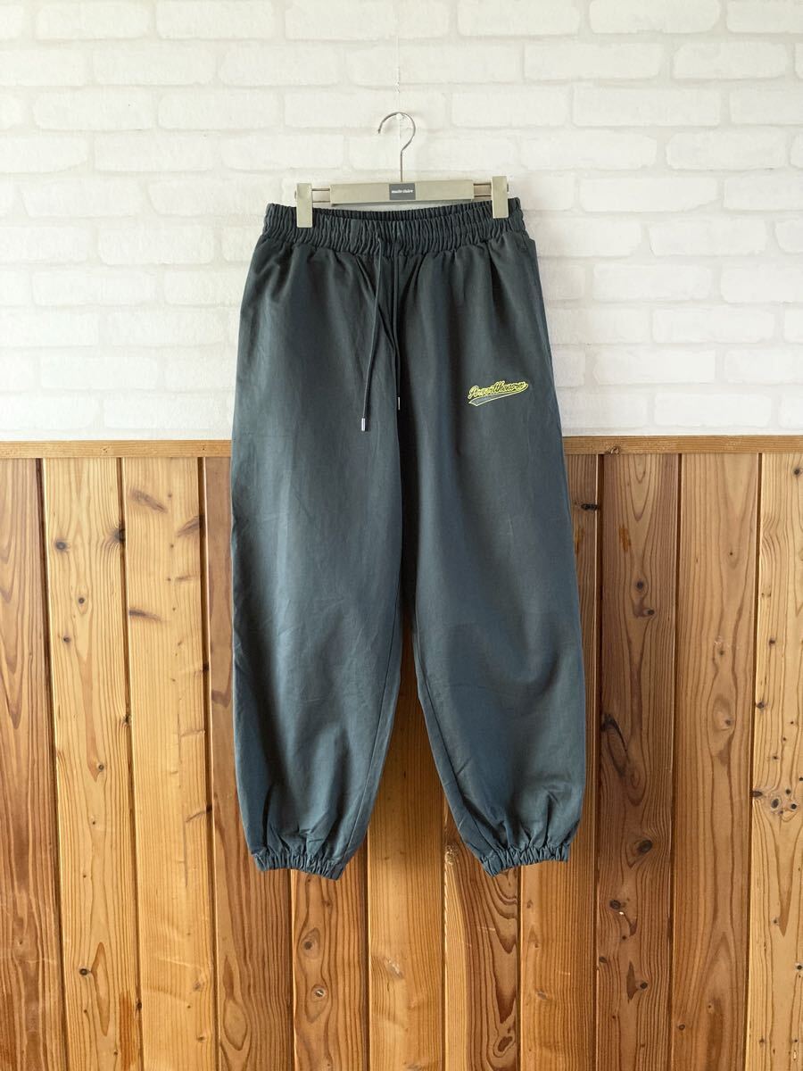KOOKY'N メンズ ウォームアップ パンツ F フリーサイズ カーキ 緑 ミリタリー ストリート ダボパン ダンス スケーター military pants ②拍卖