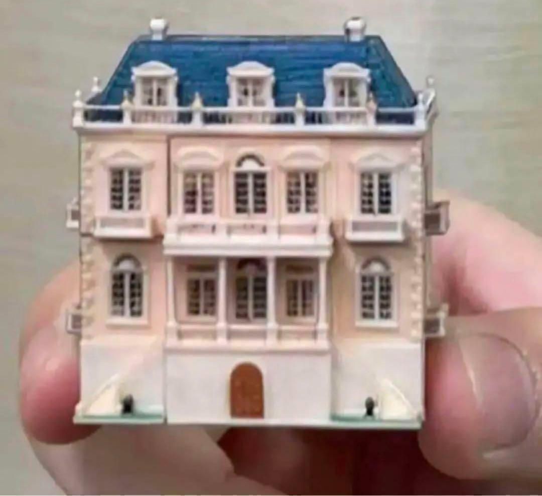 ミニチュア★フィギュアに★ドールハウス★ヨーロピアンパレス★ミニミニドールハウス 完成品 住宅模型 ジオラマ 建築模型拍卖