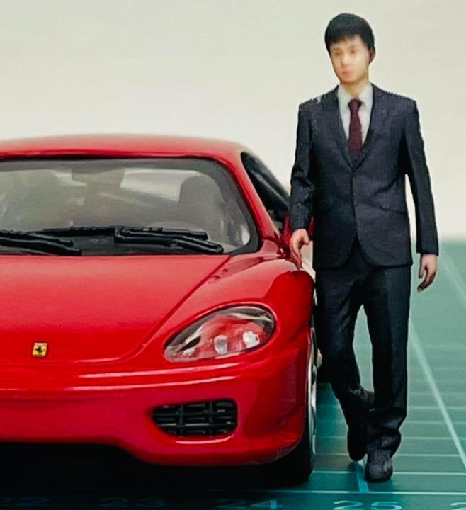 ミニチュア★1/43★フィギュア★スーツの男性★1/64より大★ミニカーに拍卖