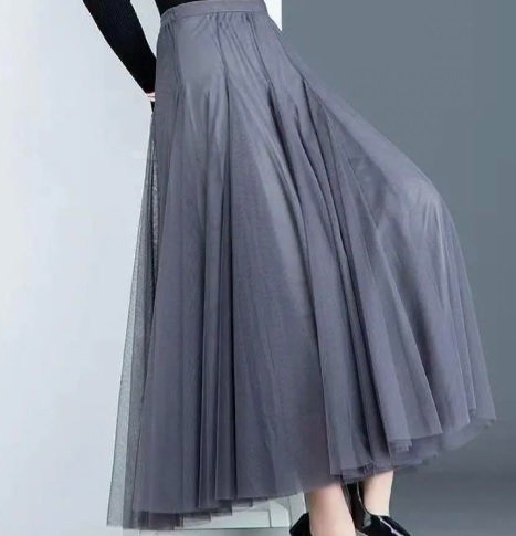 未使用 発表会 イベント デート フリ- F チュ-ル フレア- スカ-ト (SKN9673)拍卖