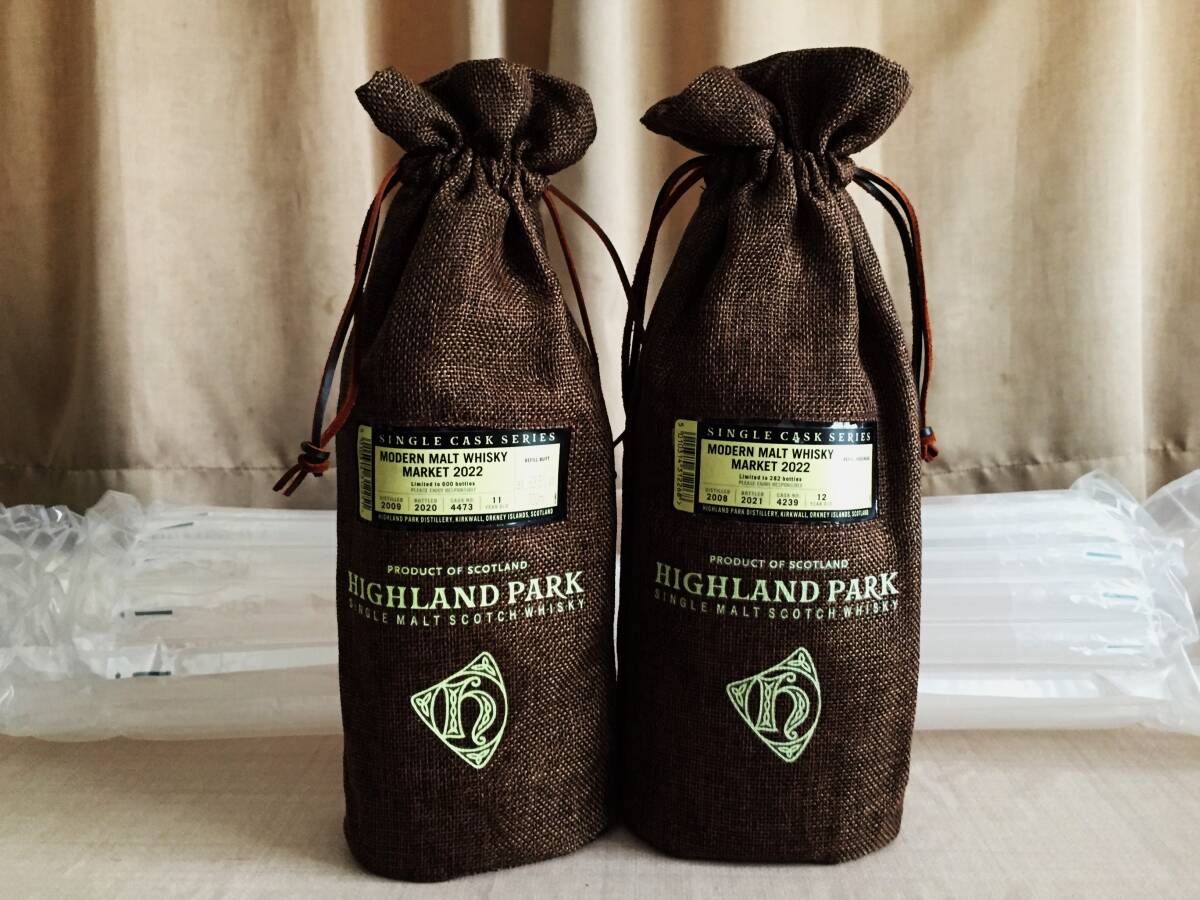 【送料無料】【未開栓】【限定品】【2本セット】ハイランドパーク 11年&12年 シングルカスク カスクストレングス拍卖