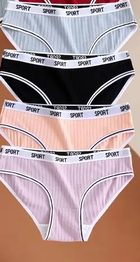 4枚セット 可愛いスポーツブリーフ タグXL(68メンズS相当)未使用拍卖