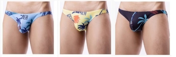 3枚セット トロピカル調のビキニインナー M(72)未使用拍卖