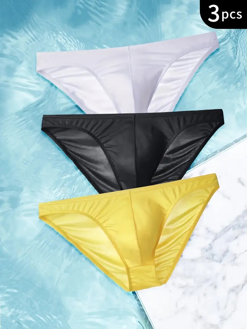 3枚セット 三色のメンズビキニ 通気性 タグL(76日本人サイズM相当)未使用拍卖