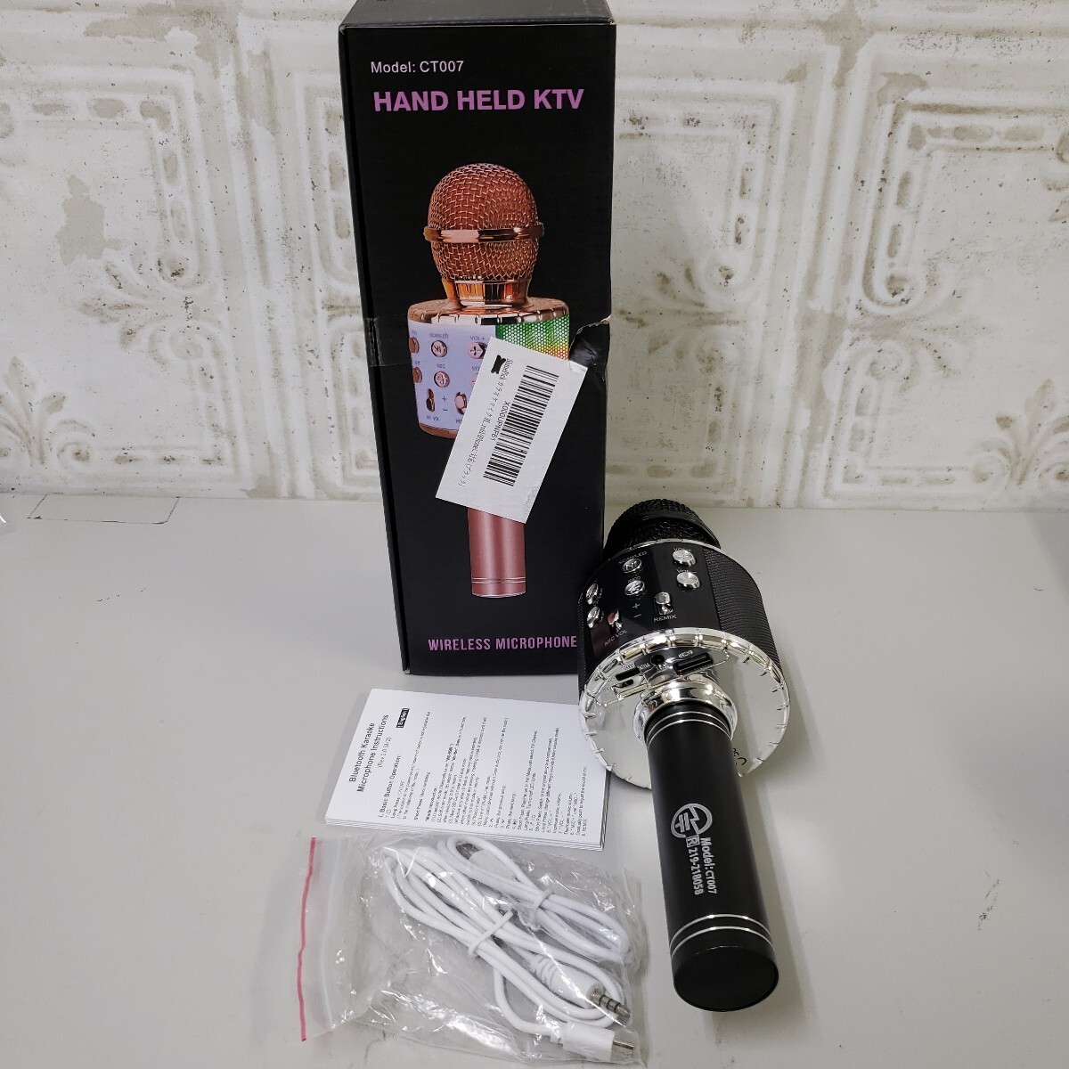 709y0116★ShinePick カラオケマイク Bluetooth 録音可能ワイヤレスマイク ノイズキャンセリング エコー機能搭載&伴奏機能拍卖