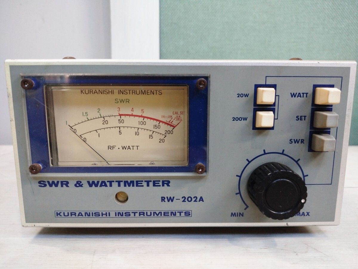 「送料無料」○ KURANISHI クラニシ パワー計 RW-202A SWR&WATTMER 中古品 動作未確認 ジャンク品拍卖