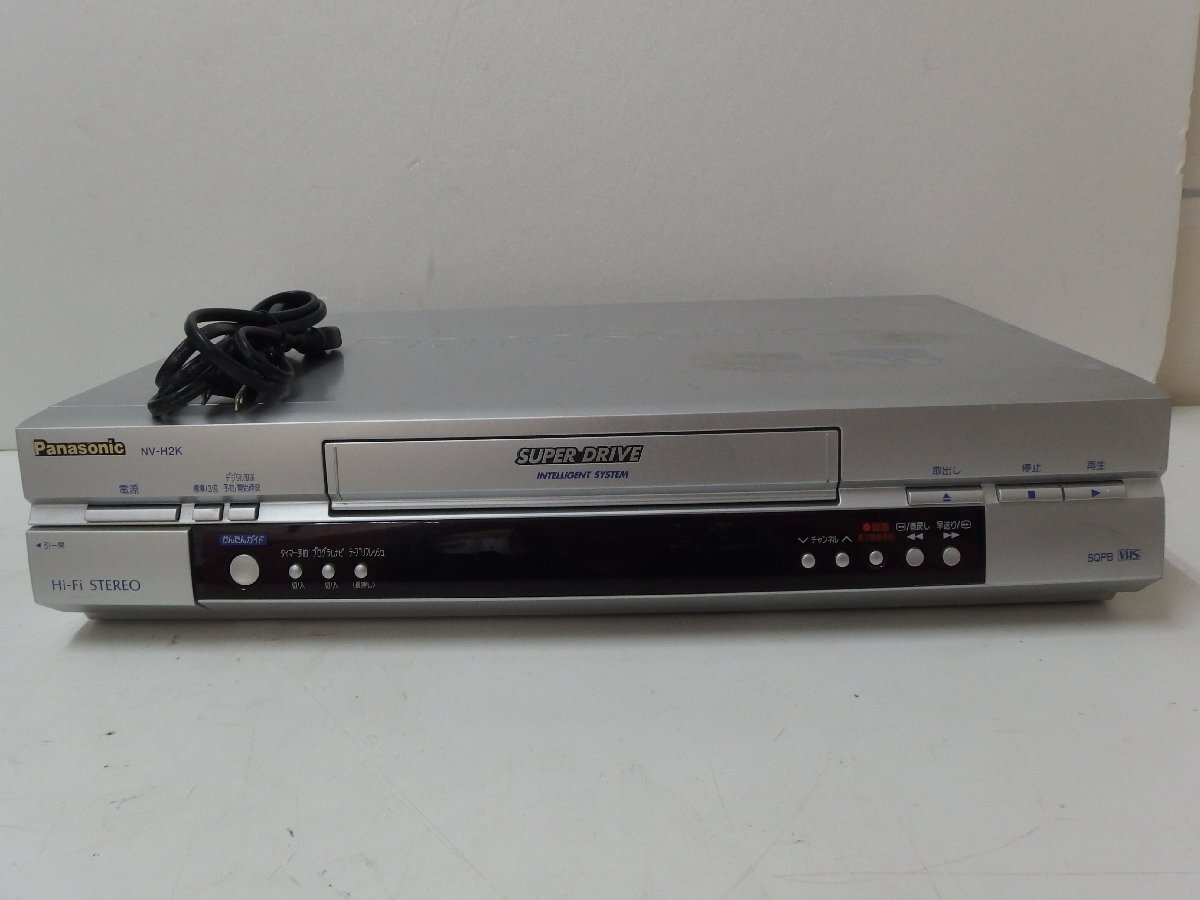 10■/Zク5418 Panasonic パナソニック VHSビデオデッキ NV-H2K 中古 現状品 保証無し拍卖