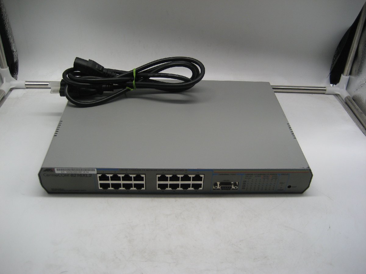 「2台入荷」現状渡し◎通電確認のみ◎Allied Telesis◎CentreCOM 8216XL2◎100BASE-TX◎16ポート◎初期化済み K1158拍卖
