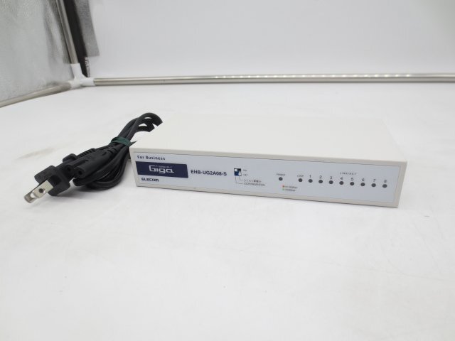 ◇ELECOM/エレコム◇ギガ対応スイッチングハブ◇EHB-UG2A08-S◇8ポート◇1000BASE-T対応◇接続確認済◇現状渡し◇T1777拍卖