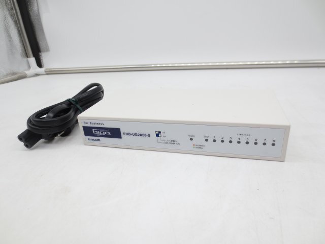 ◇ELECOM/エレコム◇ギガ対応スイッチングハブ◇EHB-UG2A08-S◇8ポート◇1000BASE-T対応◇接続確認済◇現状渡し◇T1878拍卖