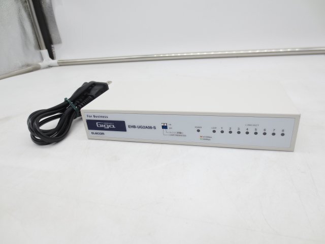 ◇ELECOM/エレコム◇ギガ対応スイッチングハブ◇EHB-UG2A08-S◇8ポート◇1000BASE-T対応◇接続確認済◇現状渡し◇T1910拍卖