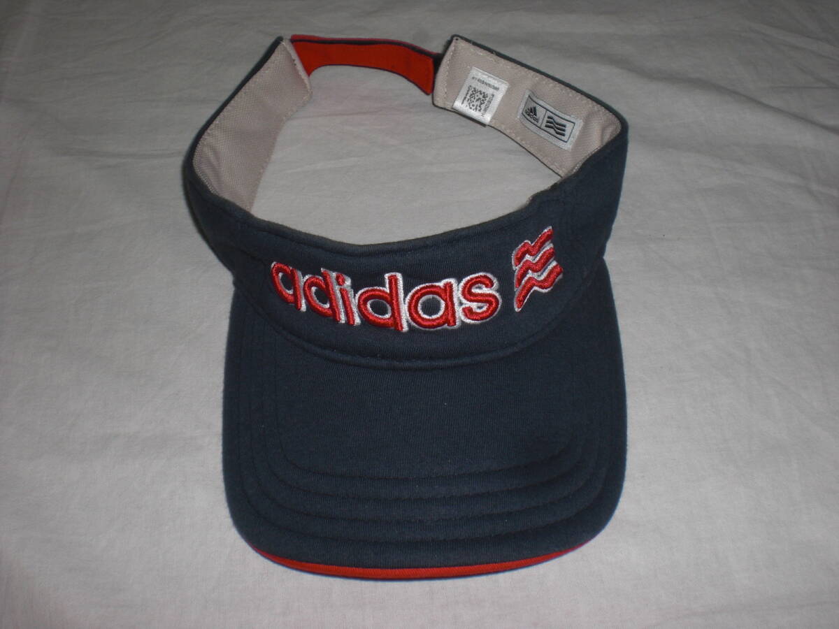 アディダスゴルフ・紺 サンバイザー USED 拍卖