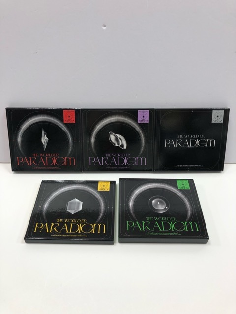 ATEEZ THE WORLD EP. PARADIGM 5枚セット トレカなし【E1004-008】36拍卖