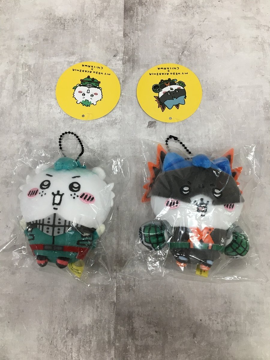 104 未使用 僕のヒーローアカデミア ヒロアカ ちいかわ × 緑谷出久 ハチワレ × 爆豪勝己 マスコット 2体セット【E0194-004】拍卖