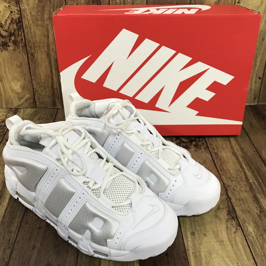 NIKE AIR MORE UP TEMPO LOW TRIPLE WHITE (ナイキ エア モア アップテンポ ロー トリプルホワイト)【F0294-004】拍卖