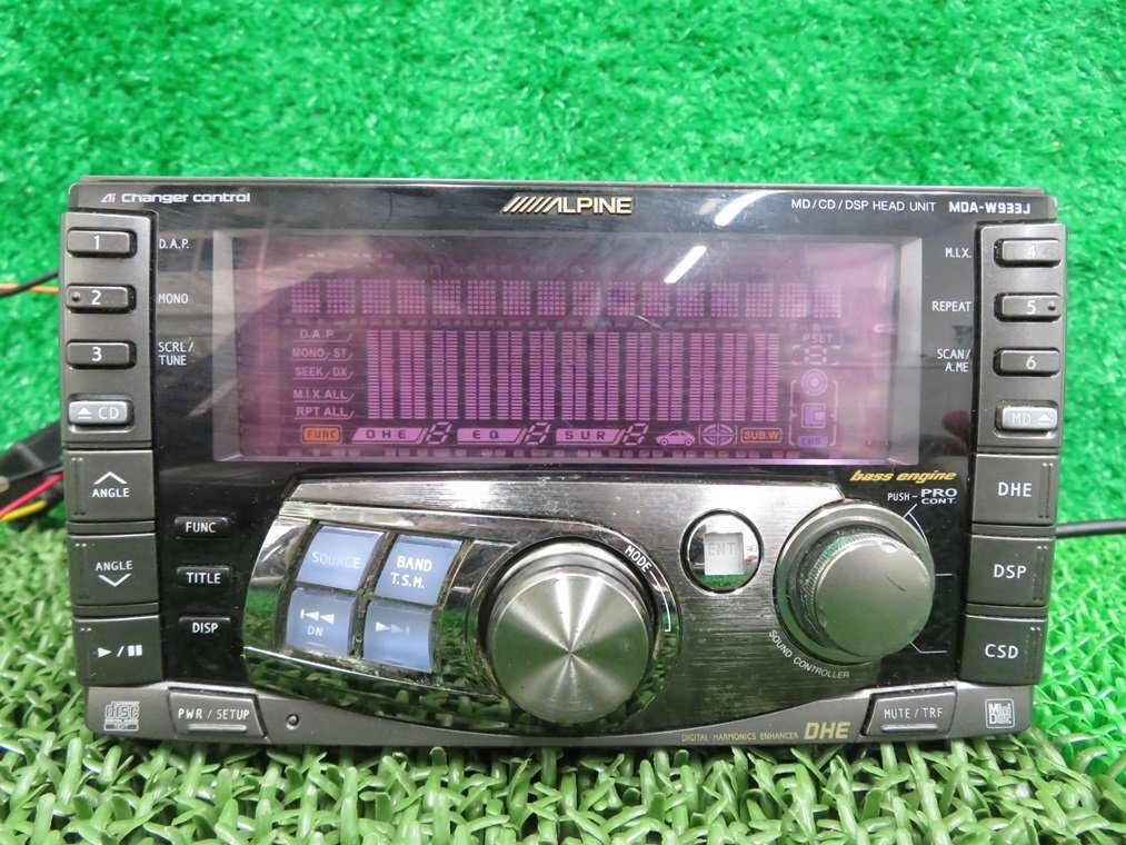 『psi』 アルパイン MDA-W933J CD・MDプレーヤー【ジャンク品】当時物 レトロ 旧車拍卖