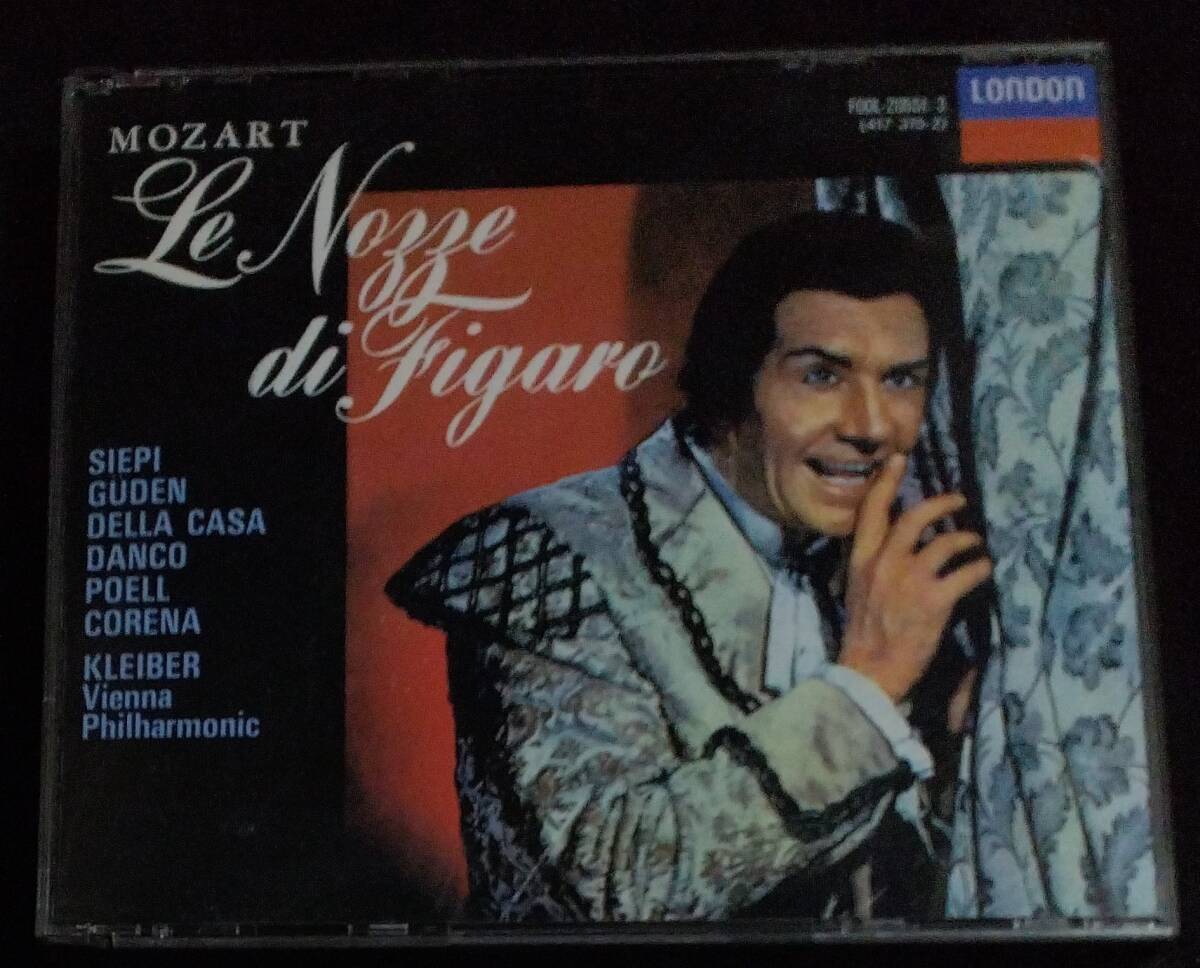 3CD 冊子無し クライバー ウィーンフィル モーツァルト 歌劇「フィガロの結婚」全曲 FOOL-20551/3 シエピ ギューデン コレナ figaro mozart拍卖