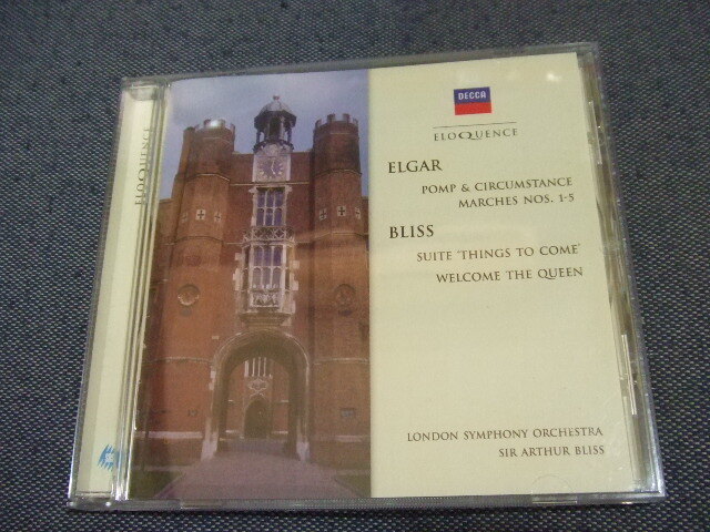 201★音質処理CD★エルガー&アーサー・ブリス 威風堂々、マーチ3他 2001輸入盤★8枚まで送料160円★改善度、多分世界一 洋エ拍卖