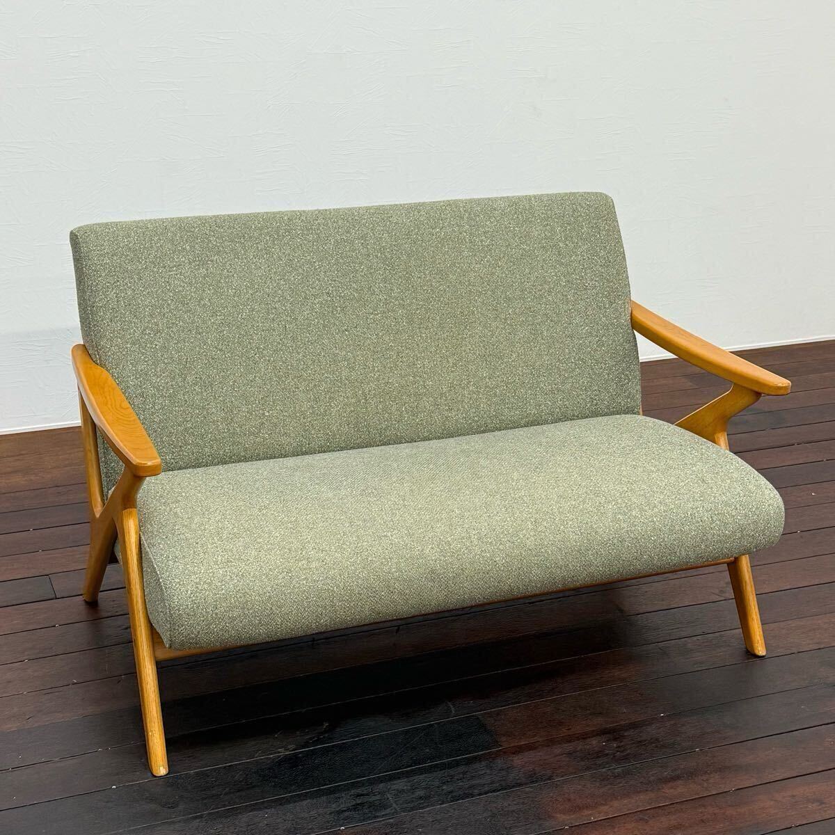 H19K54 unico ウニコ FIVE ファイブ 2人掛けソファ ファブリック ナチュラル ラブソファ 2シーター 2Pソファ 廃盤拍卖