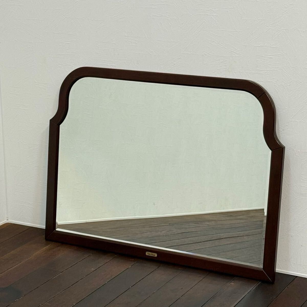 H19K9c 東海家具 Sri TOKAI Holly mirror ウォールミラー 壁掛けミラー 壁掛け鏡 姿見 ミラー 鏡 木製フレーム IDC大塚家具拍卖