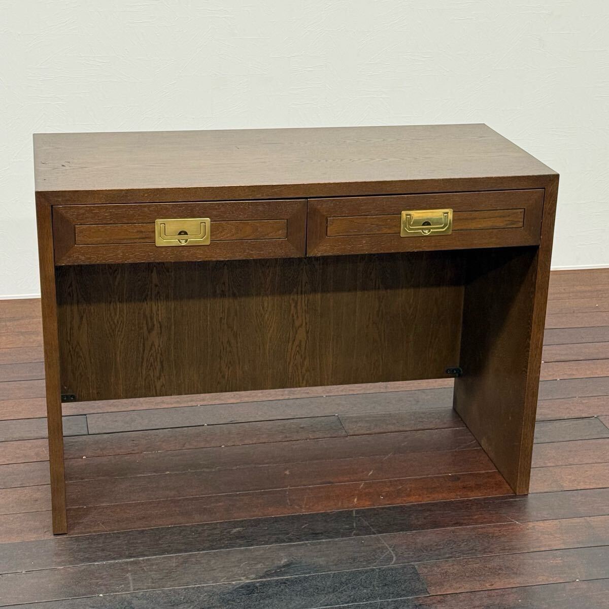 H19K09c カリモク domani ドマーニ Morganton モーガントン コンソールデスク 机 木製 引き出し パソコンデスク 学習机 拍卖