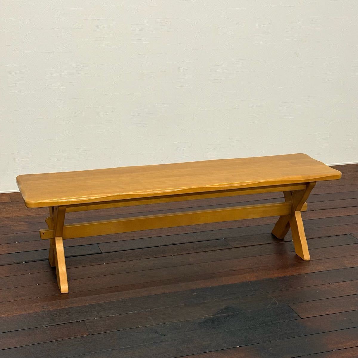 H19K16 カリモク karimoku RUSTIC ルスティック ダイニングベンチ ベンチ ベンチチェア 長椅子 ナチュラル カフェチェア 食卓椅子拍卖