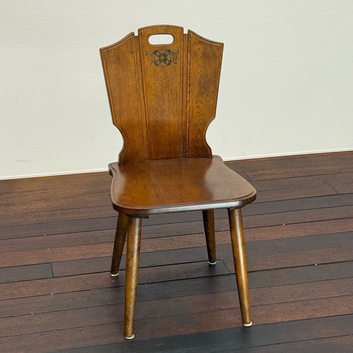 H19K71b カリモク karimoku RUSTIC ルスティック オールドカリモク ダイニングチェア オーク レトロ 食卓椅子 食卓イス ヴィンテージ 拍卖